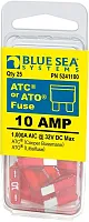 BLUE SEA 5241100BSS Fuse Ato/Atc 10A Pack 25