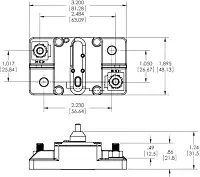 BLUE SEA 7184BSS Circuit Breaker Bus 285