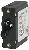 BLUE SEA 7212BSS Circuit Breaker Aa1Toggle 20A Blk