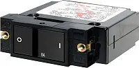 BLUE SEA 7401BSS Circuit Breaker Sc1 Flat Rocker 8A