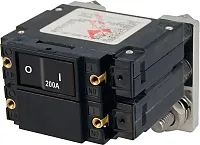 BLUE SEA 7476BSS Circuit Breaker Lc2 Flat Rockr 200A