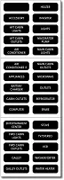 BLUE SEA 8031BSS Label Kit Ac Panel Basic
