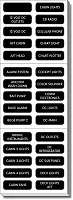 BLUE SEA 8039BSS Label Kit Dc Panel Extended