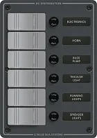 BLUE SEA 8053BSS Panel H2O 12Vdc Agc 6Pos V