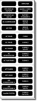 BLUE SEA 8067BSS Label Kit Ac Panel Extended