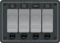 BLUE SEA 8262 Panel H2O 12Vdc Agc 4Pos