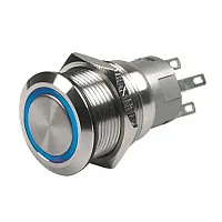 BEP 0511000301 Push But Sw On/Of Ring Illum 12V Bl