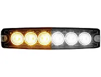 BUYERS PROD 8892202 Light Strobe 5-1/8In 6-Led Amber/Cl