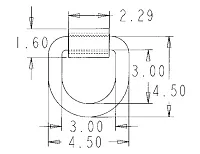 BUYERS PROD B46I Forged D-Ring Weld Mounting Bra
