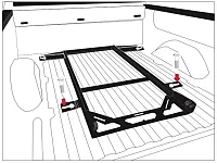 BEDSLIDE SAF1502015 No-Drill Bracket Kit F150 2015