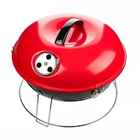 Brentwood 14 Inch Portable Charcoal BBQ Grill in Red