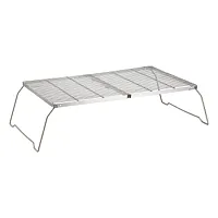 Brentwood 25 x 17 Inch Heavy Duty Stainless Steel Portable Folding Campfire Gril