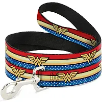 Buckle-Down Buckle-Down Wonder Woman Logo Stripe Pet Leash