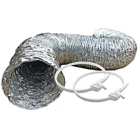 Builder&#039;S Best 110673 4&quot; X 8Ft Silverduct(Tm) Dryer Transition D