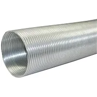 Builders Best 111586 Semi-Rigid Aluminum Duct, 8Ft (6&quot; Dia)