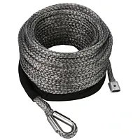 BULLDOG WINC 20226 8Mm X 50Ft Synthetic Rope Grey