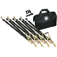 BULLDOG WINC 20349 9Pc Ratcheting Tie-Down Strap Set