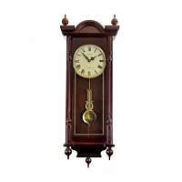 Bedford Clock Collection Grand 31 Inch Chiming Pendulum Wall Clock in Antique Ma