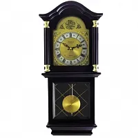 Bedford Clock Collection 26&quot; Antique Mahogany Cherry Oak Chiming