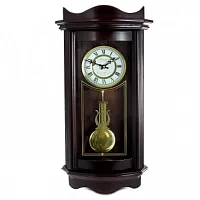 Bedford Clock Collection Weathered Chocolate Cherry Wood 25&quot; Wal