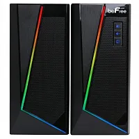 beFree Sound 2.0 Computer Gaming Speakers with LED RGB Lights