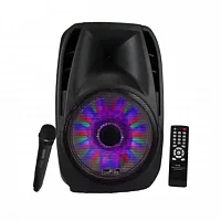 beFree Sound 15 Inch Bluetooth Tailgate Speaker with Sound/Volume Reactive Light