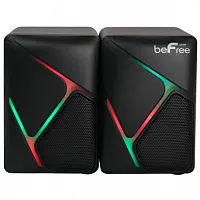 beFree Sound Dual Compact LED Gaming Speakers