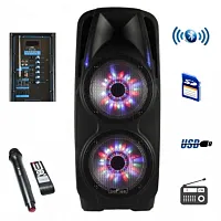 beFree Sound 2x10 Inch Woofer Portable Bluetooth Powered PA Spea