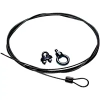 Bogen CK10B Black 10 Foot Cable And Clamp
