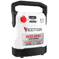 Vector Vecj8 800-Amp 12-Volt Automotive Compact Jump Starter And Usb Power Bank,