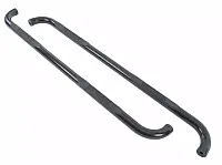 BIG COUNTRY 370741 3&#039; Round Side Bars Mild Steel Black
