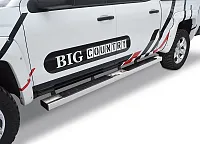 BIG COUNTRY 397526 6&#039; Platinum Ii Widesider Bars Stain