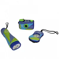 Discovery Kids 3-Piece Adventure Kit with Compass, Flashlight, and Camera