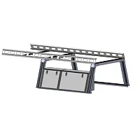 BLACK HORSE SFRHD55TX2 Base K2 Over Cab Rack With Tool Box