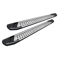 BLACK HORSE VOT870 Silver Vortex Running Boards