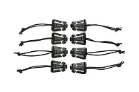 BUILTRIGHT 105008 Elastic Tech Panel Clips Black - 8