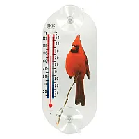 Bios Weather Tr394 8-In. Indoor/Outdoor Suction Cup Thermometer (Cardinal Red)
