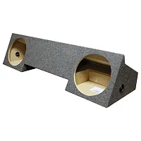Empty Woofer Box Dodge X-Cab &#039;96-&#039;01; Dual 12&quot;; (Boxed) Under Seat Front Fire