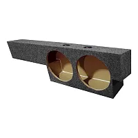 Empty Woofer Box Ford Supercab &#039;00-&#039;03; Dual 10&quot;; Under Seat Upf