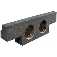 Empty Woofer Enclosure Qpower Dual 12&quot; &#039;T&#039; Shape