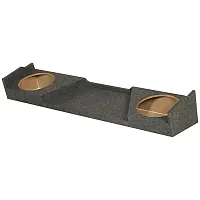 Qpower Empty Woofer Box Dual 12&quot; For Gmc Xcab 07-13 High Transmi