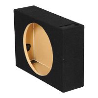 Qpower Single 12&quot; Shallow Vented Woofer Box With An Outer Carton