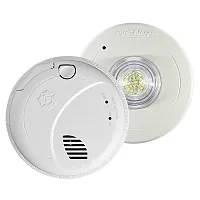 BRK First Alert SMCO100V-AC Hardwired Smoke & CO Alarm with Voice Alert + SLED1