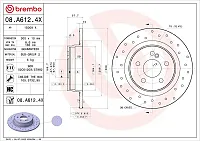 BREMBO 08A6124X Brake Disc