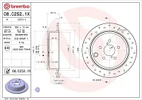 BREMBO 08C2521X Brake Disc