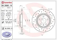 BREMBO 08D0601X Brake Disc