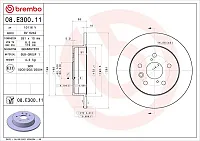BREMBO 08E30011 Brake Disc