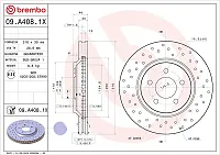 BREMBO 09A4081X Brake Disc