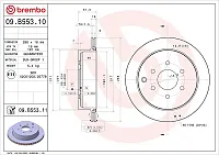 BREMBO 09B55310 Brake Disc