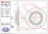 BREMBO 09C4991X Brake Disc